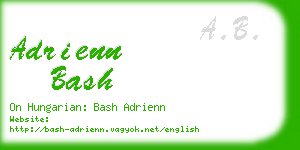 adrienn bash business card